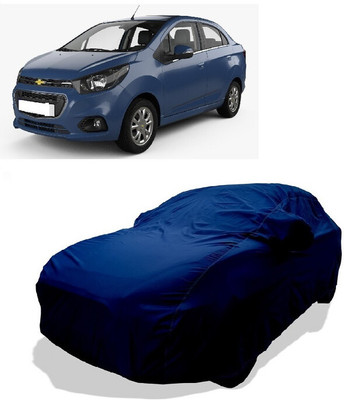 Coxtor Car Cover For Chevrolet Beat LTZ (With Mirror Pockets)(Green)