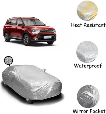 AUTOFIT Car Cover For Kia Carens (With Mirror Pockets)(Silver)