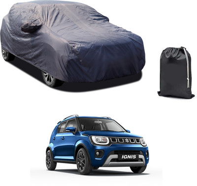 CODOKI Car Cover For Maruti Suzuki Ignis (With Mirror Pockets)(Grey)