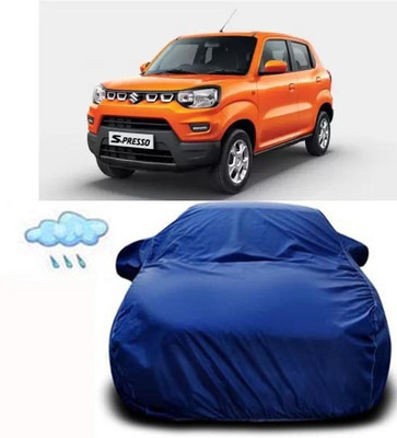 Aoriyon Car Cover For Maruti Suzuki S-Presso (With Mirror Pockets)(Blue)