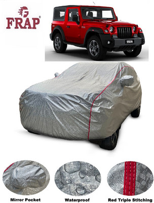 Frap Car Cover For Mahindra Thar (With Mirror Pockets)(Silver, For 2021, 2022, 2023 Models)