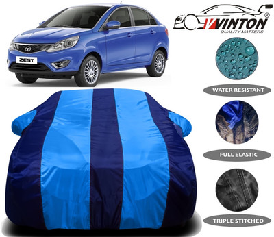 V VINTON Car Cover For Tata Zest (With Mirror Pockets)(Multicolor)