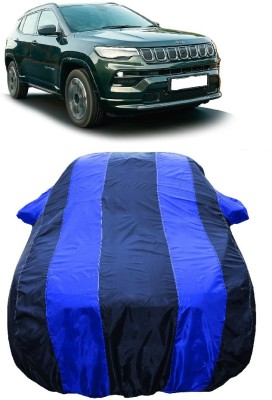 Wegather Car Cover For Jeep Compass (With Mirror Pockets)(Blue)