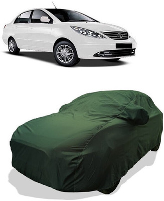 Coxtor Car Cover For Tata Indica Manza (With Mirror Pockets)(Green)