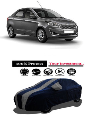 Amexride Car Cover For Ford Figo Aspire 1.5 TDCi Titanium Plus (With Mirror Pockets)(Grey)