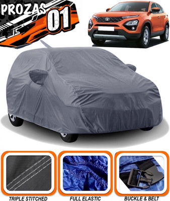 prozas Car Cover For Tata Harrier (With Mirror Pockets)(Grey)