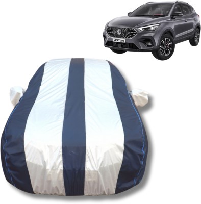 Motorbotz Car Cover For MG Astor (With Mirror Pockets)(Blue, White, For 2021, 2022, 2023, 2024 Models)