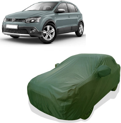 Tricway Car Cover For Volkswagen Cross Polo 1.5 TDI (With Mirror Pockets)(Green)