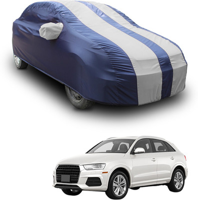 SS FOR YOUR SMART NEEDS Car Cover For Audi Q3 (With Mirror Pockets)(White, Blue)