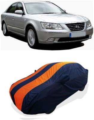 Coxtor Car Cover For Hyundai Sonata Embera (With Mirror Pockets)(Orange)