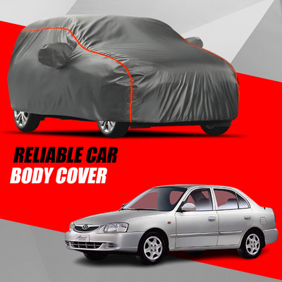 AXLOZ Car Cover For Hyundai Accent (With Mirror Pockets)(Multicolor)