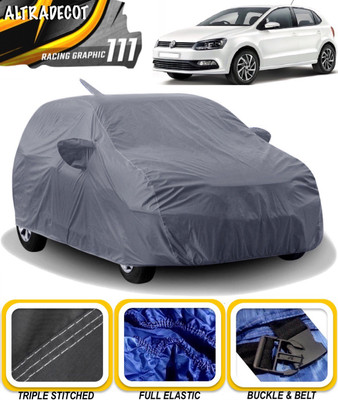 ALTRADECOT Car Cover For Volkswagen Polo (With Mirror Pockets)(Grey)