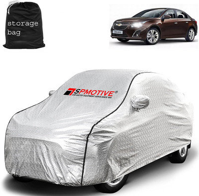 SPMOTIVE Car Cover For Chevrolet Cruze (With Mirror Pockets)(Silver)