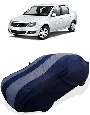 Coxtor Car Cover For Mahindra Renault Logan (With Mirror Pockets)(Grey, Blue)