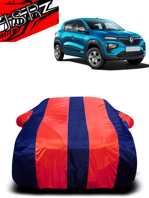 J S R Car Cover For Renault Kwid (With Mirror Pockets)(Red, Blue)