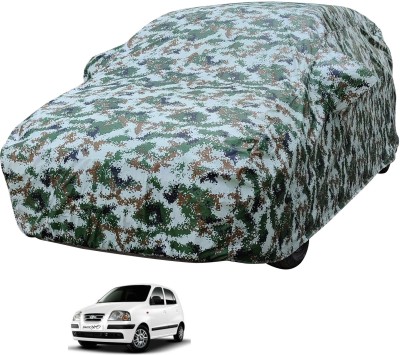 Auto Hub Car Cover For Hyundai Santro Xing (With Mirror Pockets)(Multicolor)