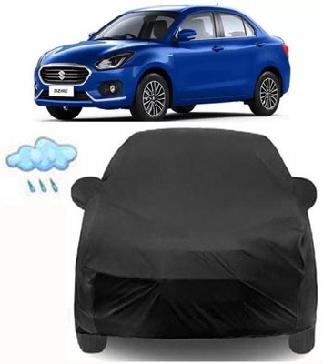 Aoriyon Car Cover For Maruti Suzuki Swift Dzire (With Mirror Pockets)(Black)
