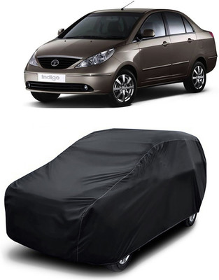 MoTRoX Car Cover For Tata Indigo eCS (Without Mirror Pockets)(Black)