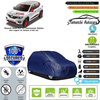 Tamanchi Autocare Car Cover For Renault Kwid RXT 02 Anniversary Edition(Blue)