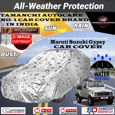 Tamanchi Autocare Car Cover For Maruti Suzuki Gypsy(Silver)