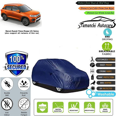 Tamanchi Autocare Car Cover For Maruti Suzuki Vitara Brezza LDi Option(Blue)