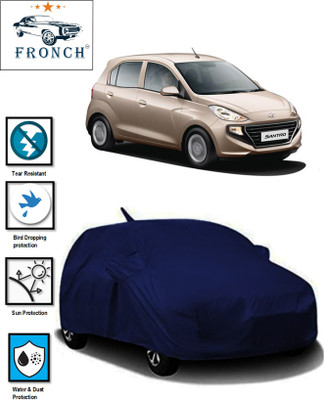 FRONCH Car Cover For Hyundai Santro, Santro 1.0i (With Mirror Pockets)(Blue)