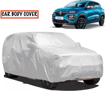 S Shine Max Car Cover For Renault Kwid (With Mirror Pockets)(Silver)