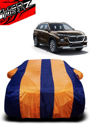J S R Car Cover For Maruti Suzuki Grand Vitara (With Mirror Pockets)(Orange, Blue)