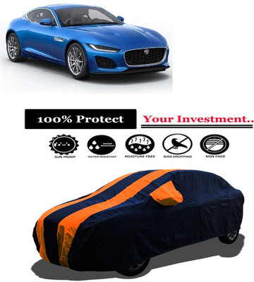 Amexride Car Cover For Jaguar F-Type Coupe R-Dynamic 2.0 Petrol (With Mirror Pockets)(Orange)