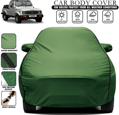 APNEK Car Cover For Maruti Suzuki Gypsy (With Mirror Pockets)(Green)
