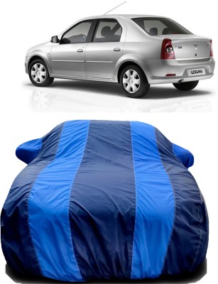 NG Auto Front Car Cover For Mahindra Logan Edge (With Mirror Pockets)(Blue)