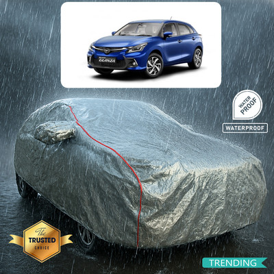 CODOKI Car Cover For Toyota Glanza V CVT (With Mirror Pockets)(Silver, Red)