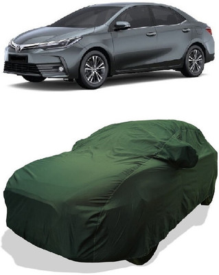 Coxtor Car Cover For Toyota Corolla Altis 1.4 DG Diesel (With Mirror Pockets)(Green)