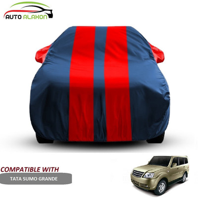AUTO ALAXON Car Cover For Tata Sumo Grande (With Mirror Pockets)(Blue, Red)