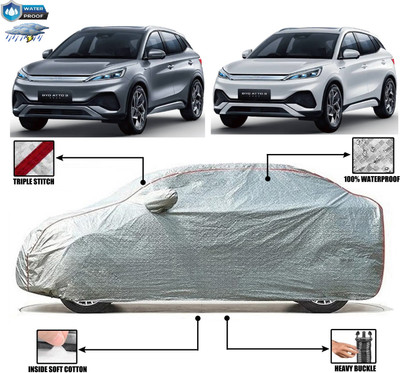 Amexride Car Cover For BYD ATTO 3 (With Mirror Pockets)(Silver, For 2024, 2024 Models)