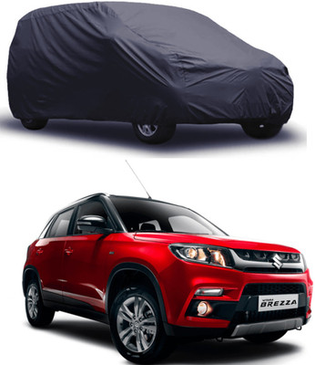 ROYAL AUTO MART Car Cover For Maruti Suzuki Vitara Brezza (Without Mirror Pockets)(Grey)