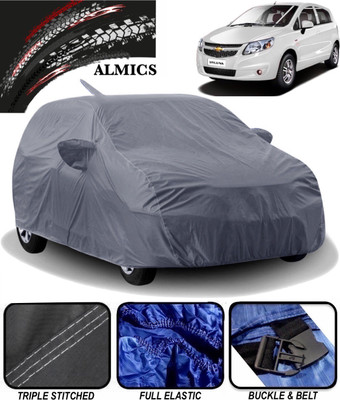 ALMICS Car Cover For Chevrolet Sail UVA (With Mirror Pockets)(Grey)