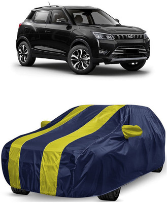 ANTOFY Car Cover For Mahindra XUV300 W6 AMT Diesel (With Mirror Pockets)(Yellow, Blue)