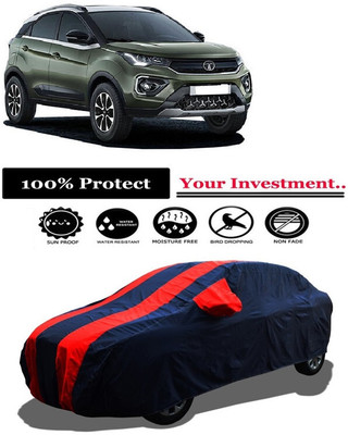 Amexride Car Cover For Tata Nexon (With Mirror Pockets)(Red)