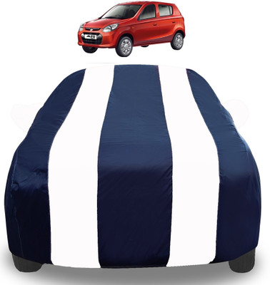 Auto Hub Car Cover For Maruti Suzuki Alto 800 (With Mirror Pockets)(White)