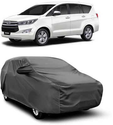 SXAWG Car Cover For Toyota Innova Crysta (With Mirror Pockets)(Grey)