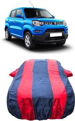 Wegather Car Cover For Maruti Suzuki S-Presso VXI Plus AT Petrol (With Mirror Pockets)(Red)