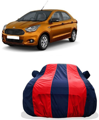 Tricway Car Cover For Ford Figo Aspire 1.2 Ti-VCT Ambiente ABS (With Mirror Pockets)(Red)