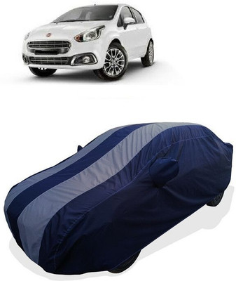 QLAX Car Cover For Maruti Abarth Punto EVO 1.3 Emotion (With Mirror Pockets)(Grey)