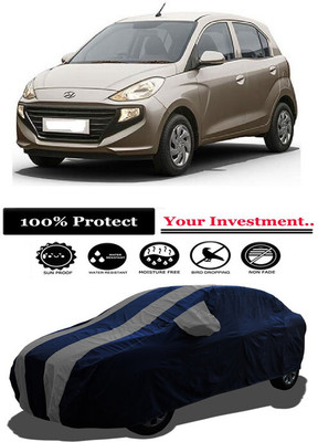 Amexride Car Cover For Hyundai Santro 1.0i (With Mirror Pockets)(Grey)
