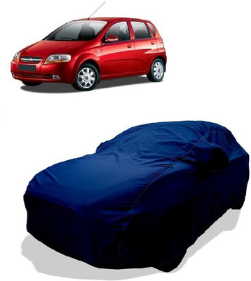Coxtor Car Cover For Chevrolet Aveo Uva (With Mirror Pockets)(Green)