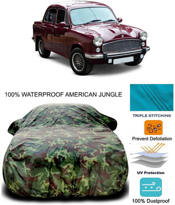 Furious3D Car Cover For HM Ambassador (With Mirror Pockets)(Multicolor)
