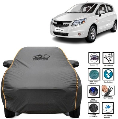 AutoTen Car Cover For Chevrolet Sail U-VA, Sail UVA, Universal For Car (With Mirror Pockets)(Grey, Yellow, For 2004, 2005, 2006, 2007, 2008, 2009, 2010, 2011, 2012, 2013, 2014, 2015, 2016, 2017, 2018, 2019, 2020, 2021, 2022 Models)