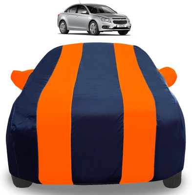 Auto Hub Car Cover For Chevrolet Cruze (With Mirror Pockets)(Orange)