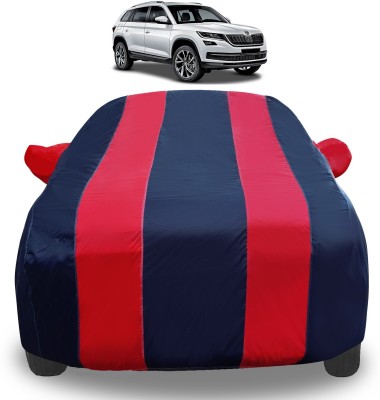 Amanzo Car Cover For Skoda Kodiaq (With Mirror Pockets)(Red)